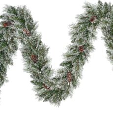 8720362249801 1 Vandans 270cm Green Frosted Garland.jpg